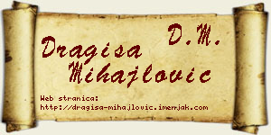 Dragiša Mihajlović vizit kartica